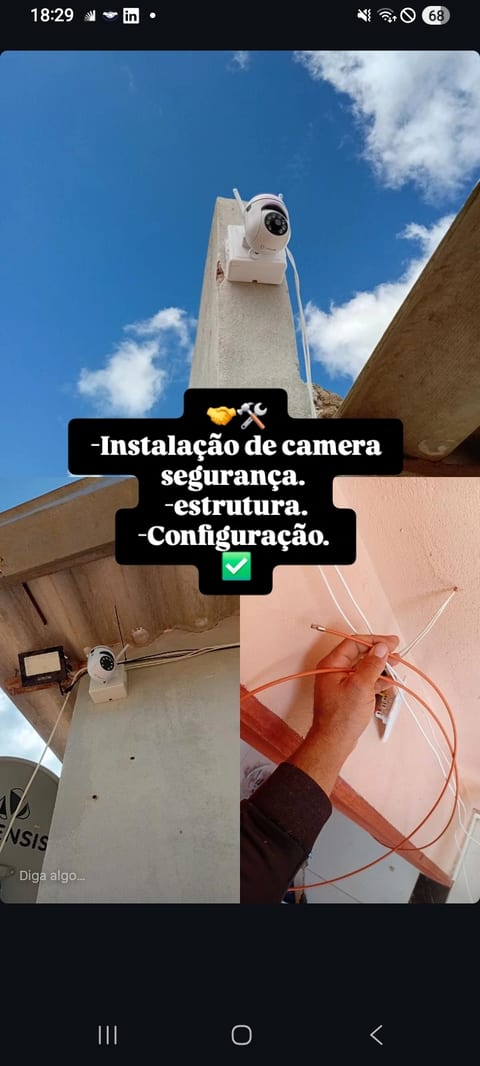 Instalação cameras segurança
