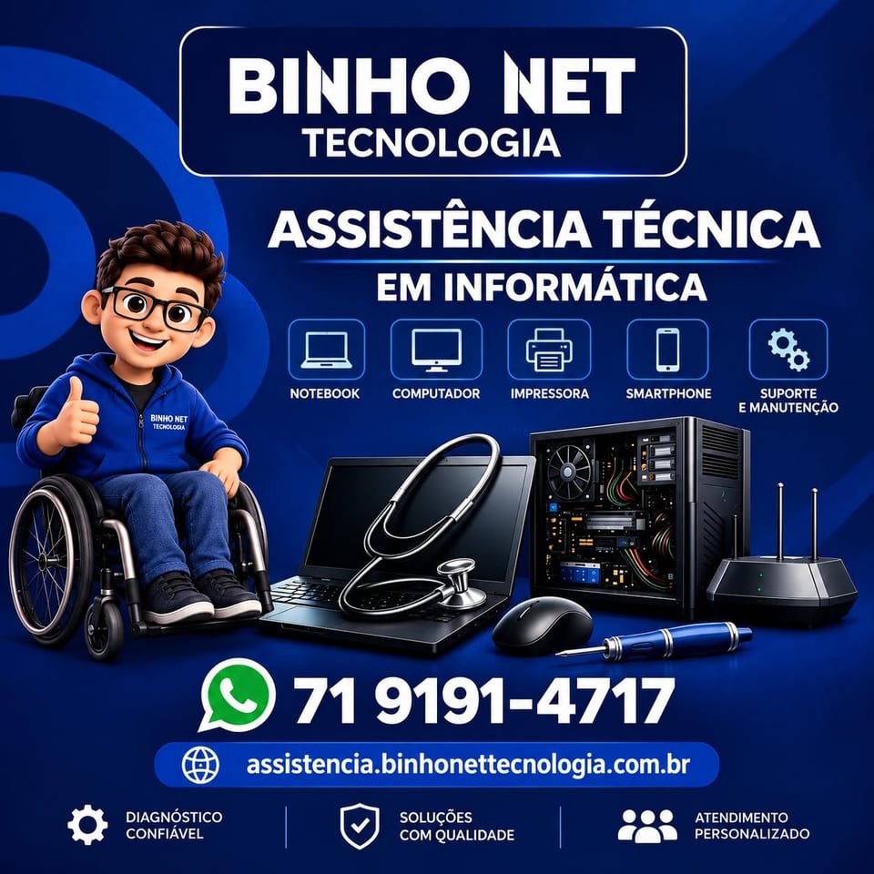 Manutenção de computadores e notebooks