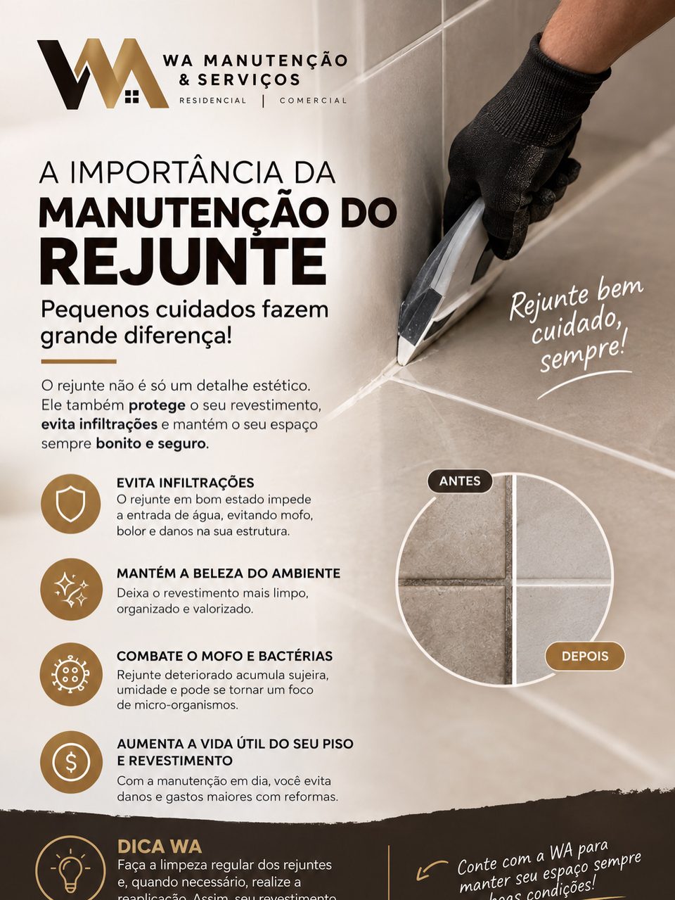 Reparos e serviços de manutenção