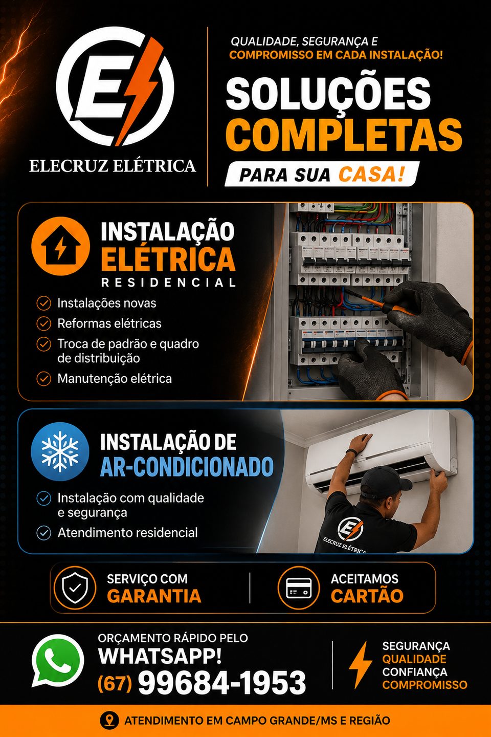 Instalação elétrica residencial, Ar Condicionado split