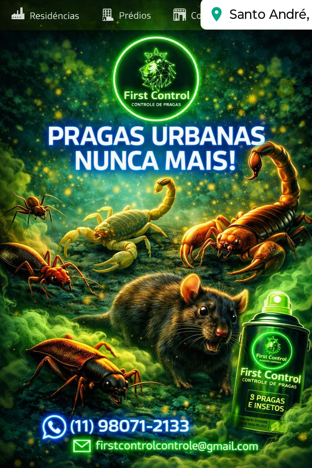 Dedetização, Desratização contra PRAGAS E INSETOS