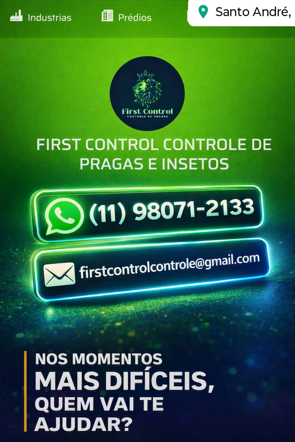 Dedetização completa. Sua segurança é nossa maior preocupação!