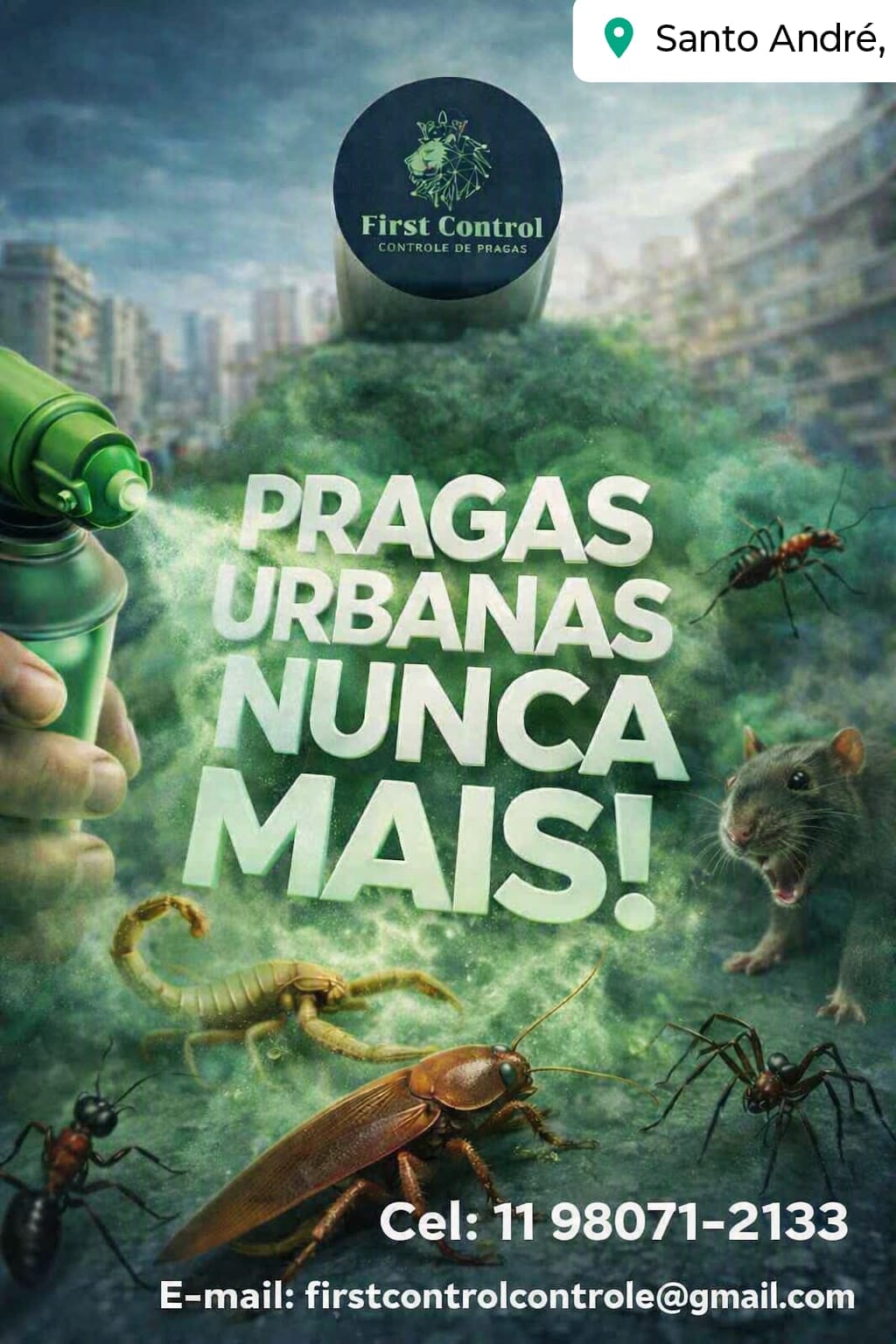Dedetização completa. Sua segurança é nossa maior preocupação!