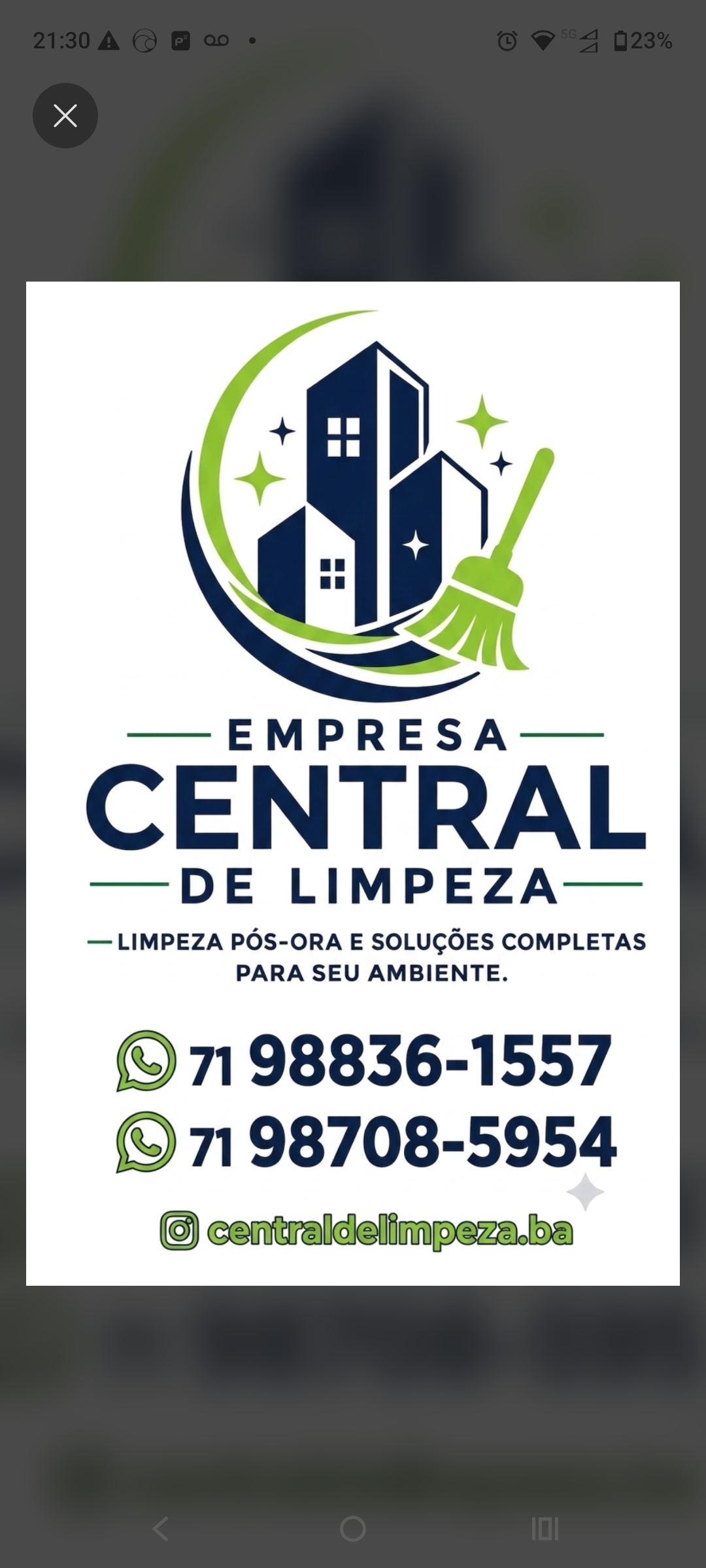 Limpeza pós obras