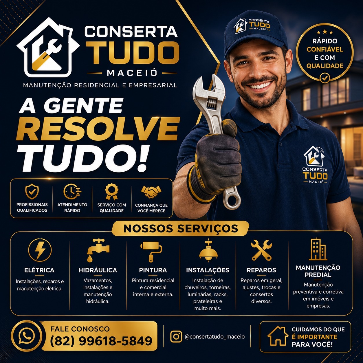 Elétrica, hidráulica e raparia em geral
